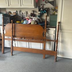 Wood Bed Frame - Full Size, FREE 