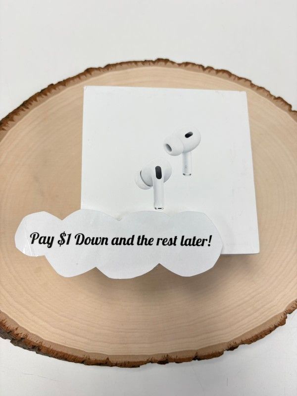 Apple Airpods Pro 2 Wireless Earbuds New - Pay $1 To Take It Home Today and pay the rest later.