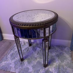 Round Mirrored Table