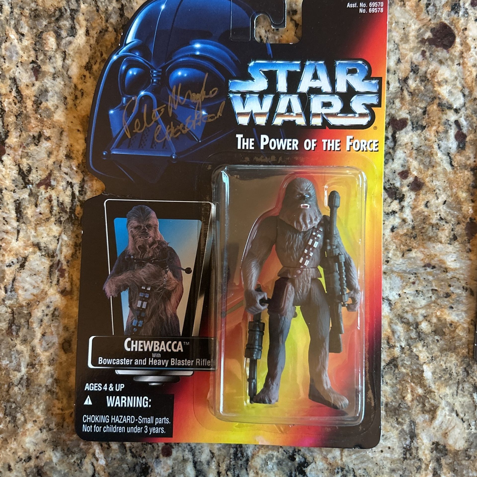 PSA Certified Autograph Star Wars Chewbacca Peter Mayhew
