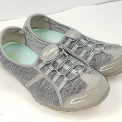 Skechers Womens Size 11 Relaxed Fit Memory Foam Slip-on Gray Shoes SN 22468