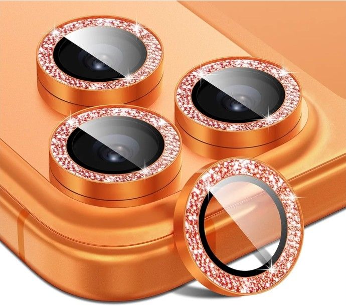 iPhone 17 Pro / iPhone 17 Pro Max Camera Lens Protector Glitter