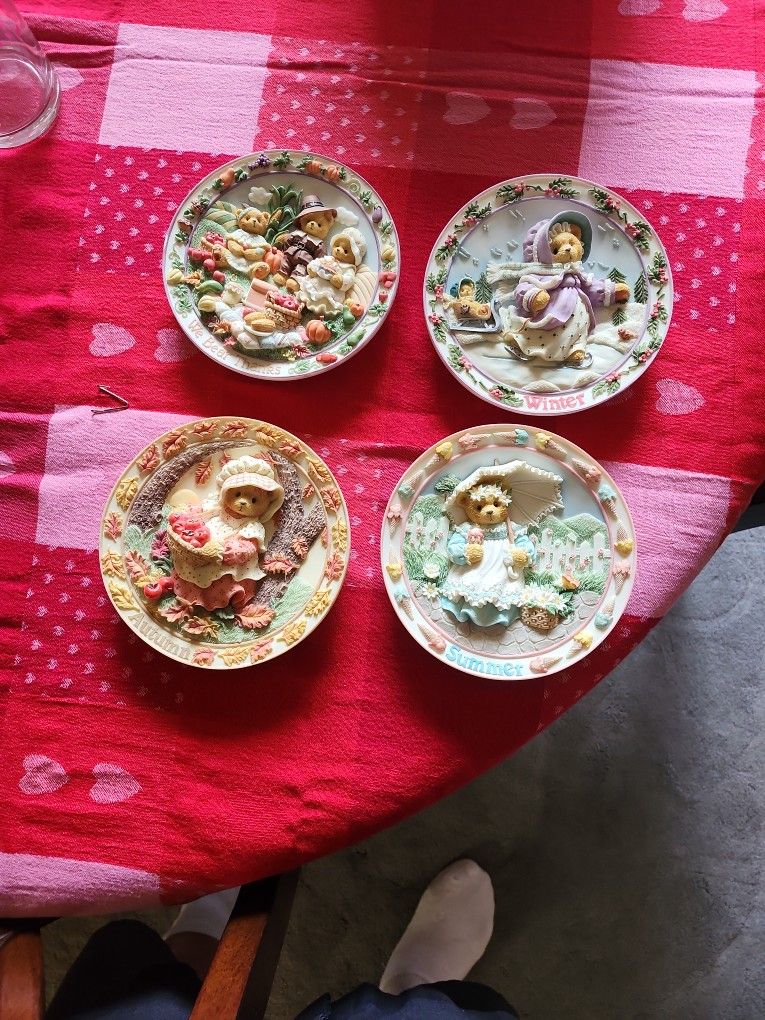Cherish Teddies Plates