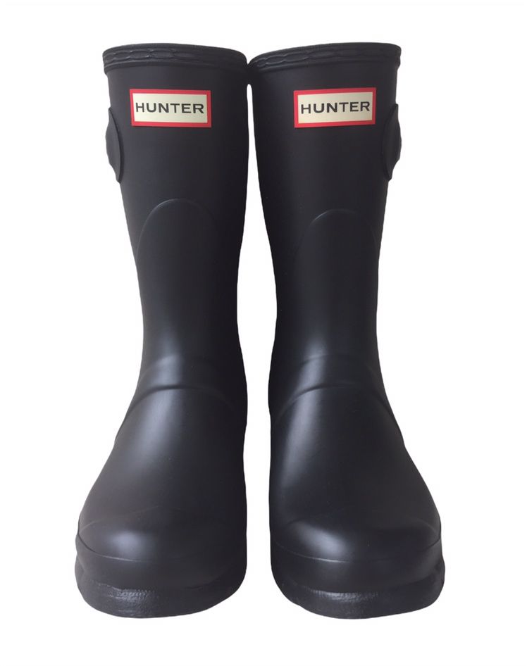 Hunter Womens Original Short Boots - Black New! Size 7