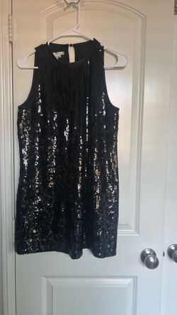 Vestido negro con lentejuelas size 10 marca MAGGY LONDON