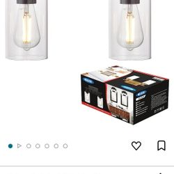 2 Light Industrial Bathroom Lighting