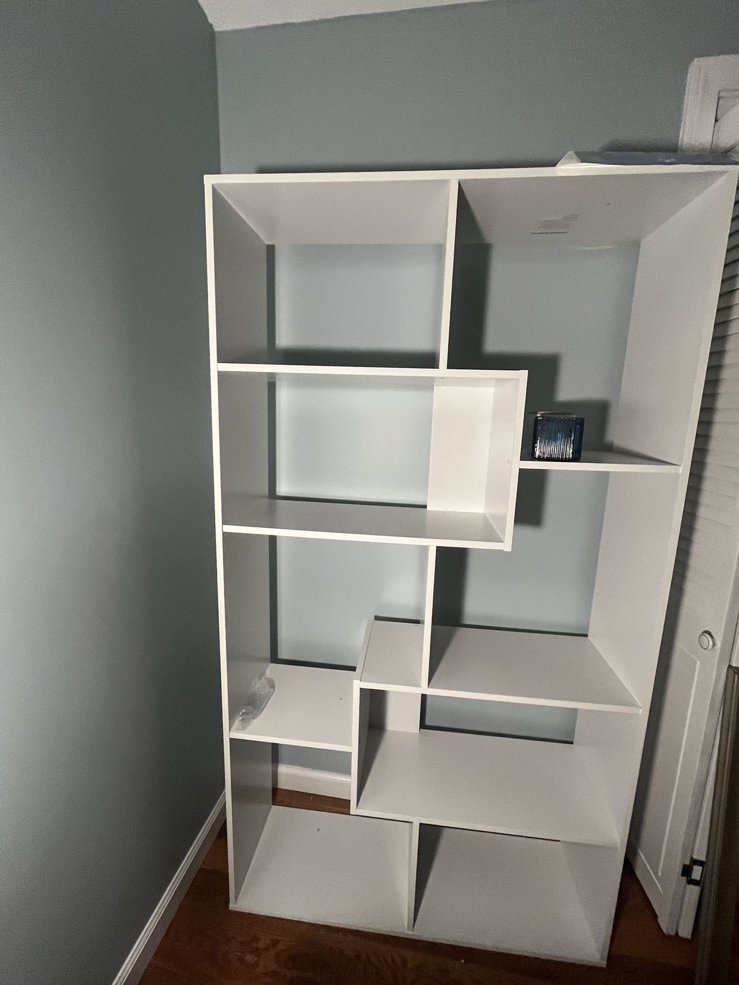 Title: New White Bookshelf – Already Assembled & Ready for Pickup