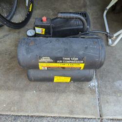 4 Gallon Twin Tank Air Compressor 