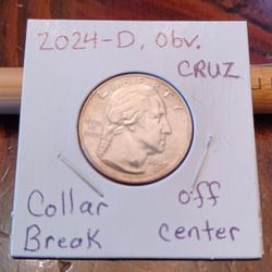 2024-D  Washington Mint Error Coin