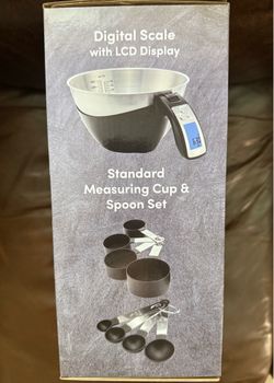 Digital Kitchen Scale, Measuring Cups, Measuring Spoons Set
