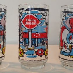 SET OF DAIRY QUEEN COLLECTIBLE GLASSES