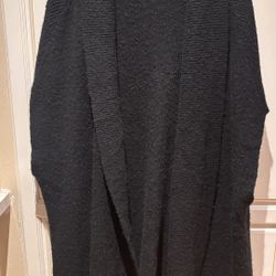 a new day long black sweater cardigan no sleeves