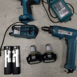 Makita Drill Driver Taladro Barrena Set 9v 12v Nimh Nicad Battery Charger 