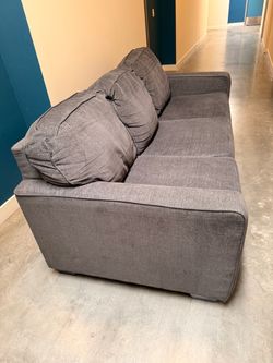 Gray Fabric pull out queen Sofa