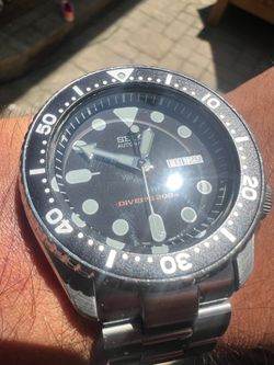 Seiko SKX007 Automatic Diver Watch 7S26-0020 September 2017 Oyster Bracelet Full