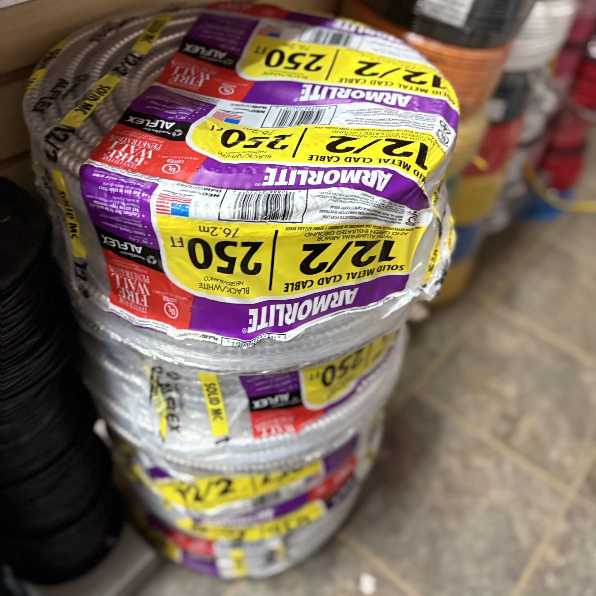 New MC Metal Clad Cable 12/2