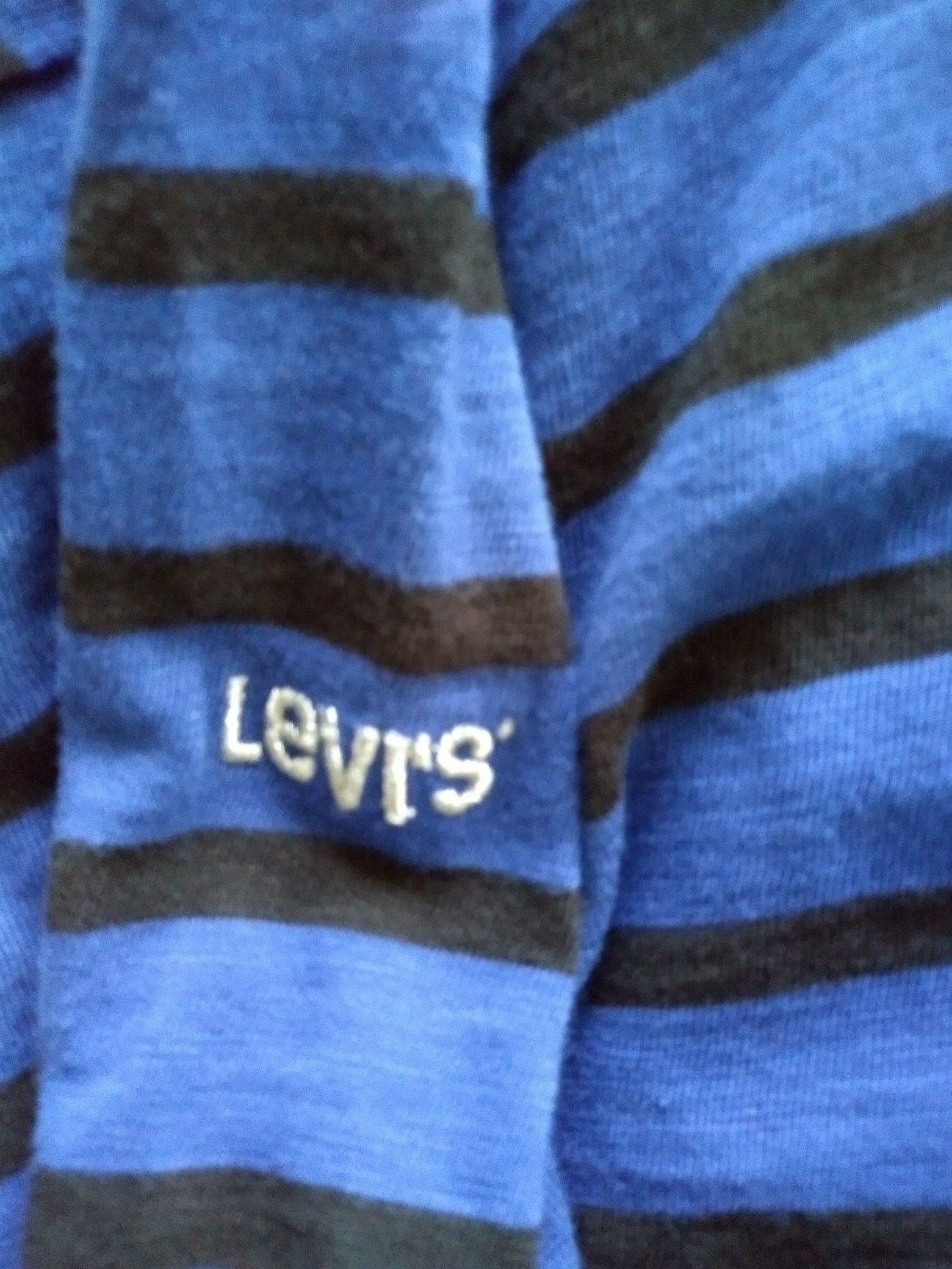 Levi's Blue and Black Striped Shirt