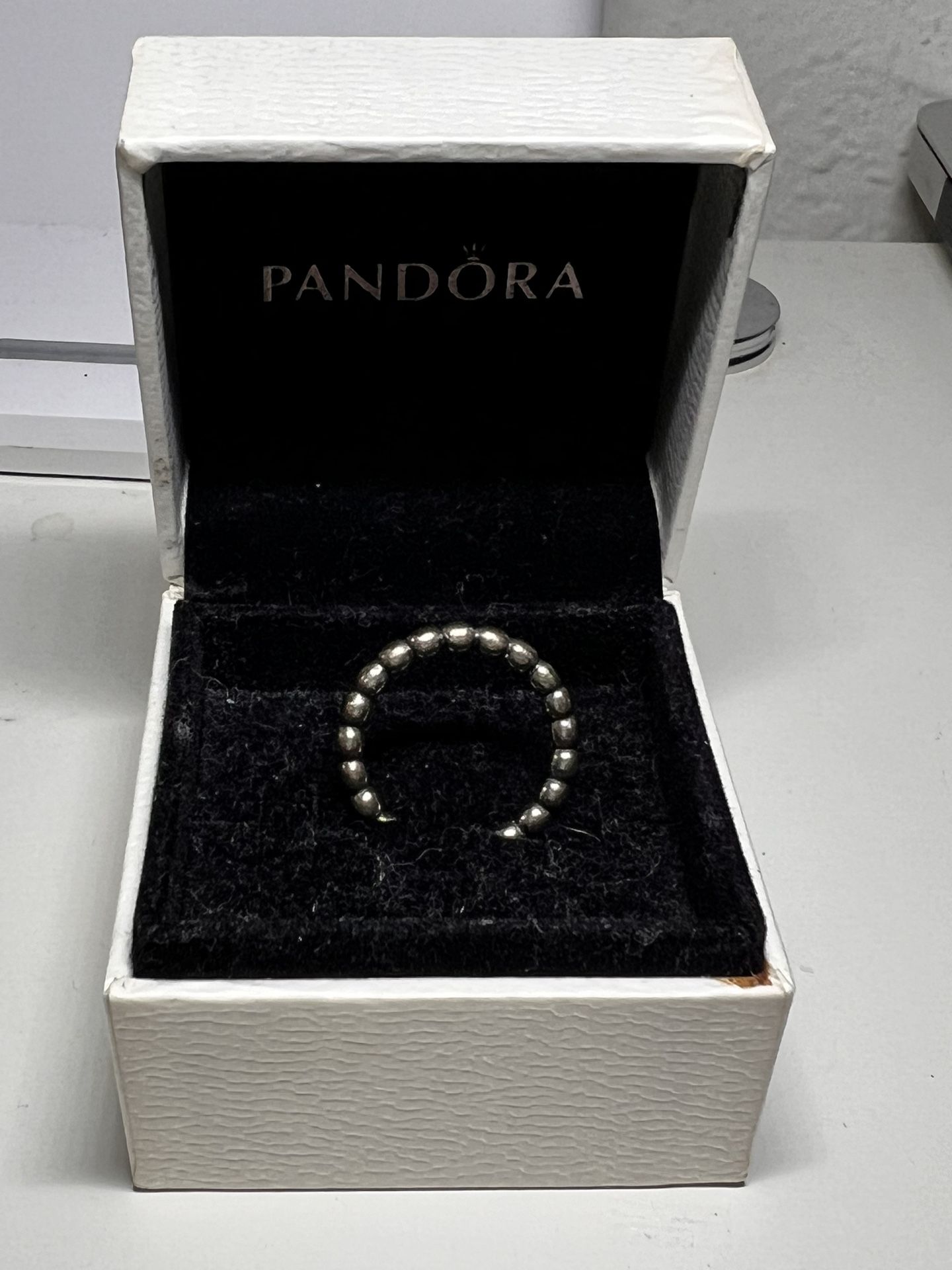 BEAUTIFUL AUTHENTIC PANDORA PURE SILVER RING SIZE 7