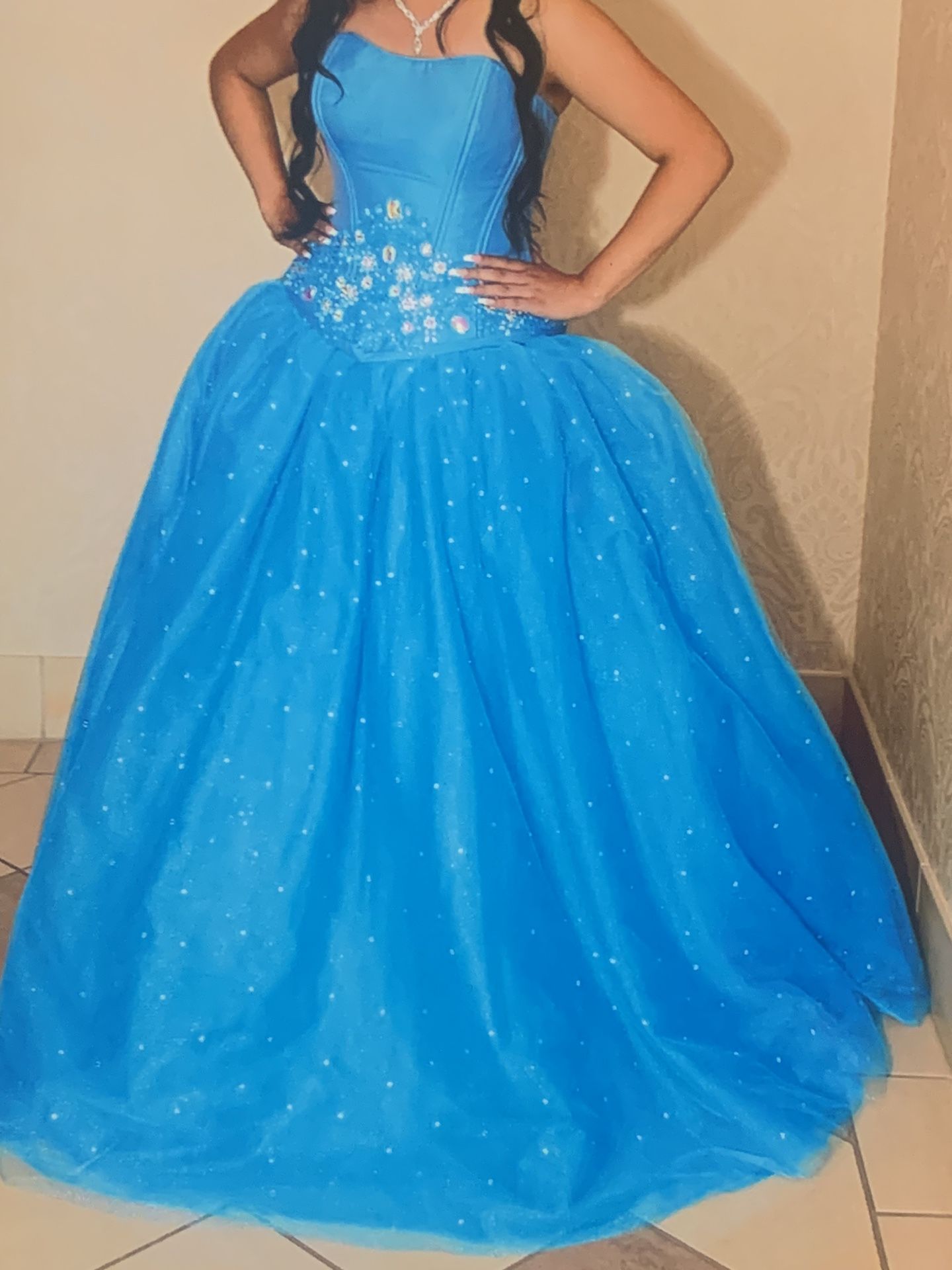 Turquoise Quinceanera Dress 