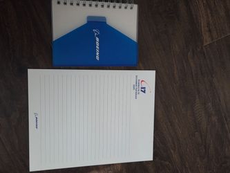 Boeing paper binder and  pad