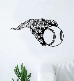 PRE MADE Wall Decal Home Decor Baseball Softball Sports