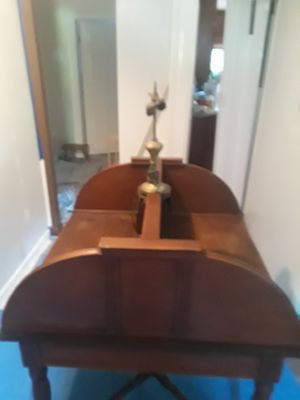 Antique Double Sided Desk With Lamp For Sale In University Va