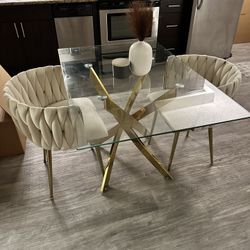 Glass Dining Table 