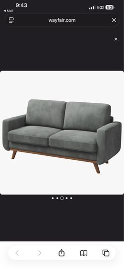 Grey Corduroy Couch