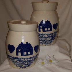 Stoneware canisters