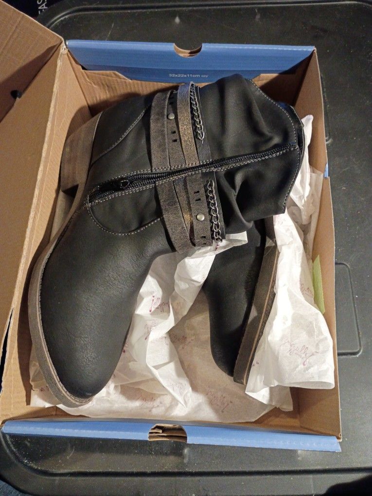 JELLYPOP  BLACK     DISTRESS SW  9W BOOTS