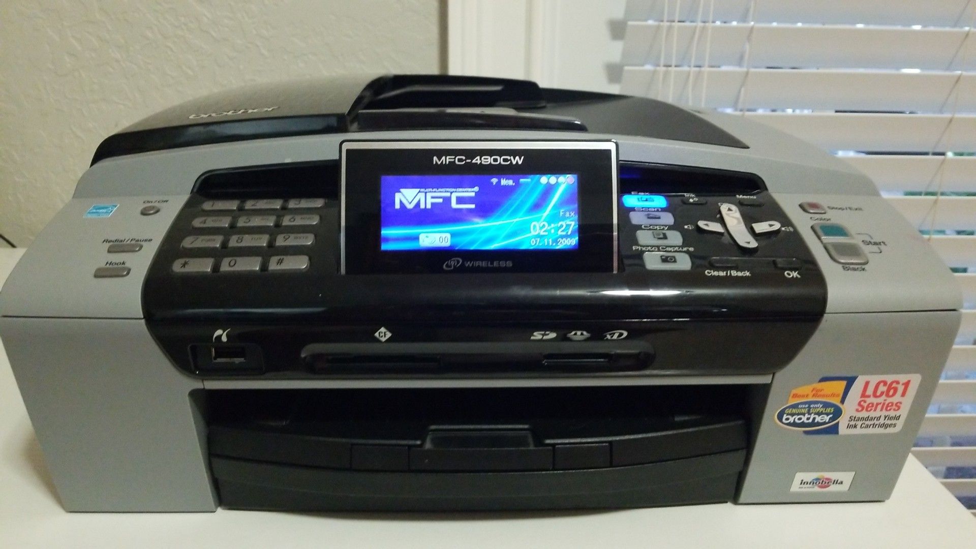 Brother MFC-490CW Inkjet All in One Wireless printer