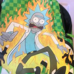 Rick And Morty Spray-ground Backpack, Bad Condition.