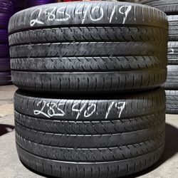2USED TYRES CONTINENTAL.      285/40/19.      65% TREAD.    @$100, INSTALLED BOTH 