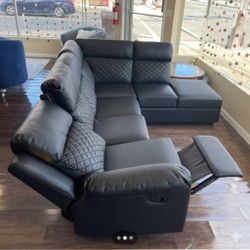 Reclining sectional sofa for sale. Inquire for price. 