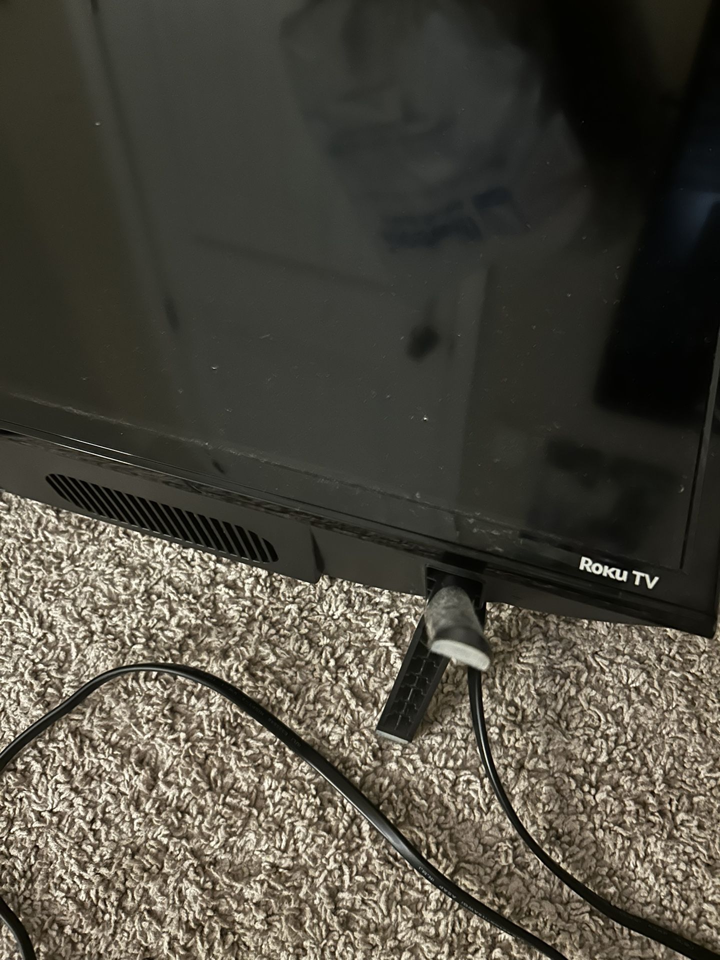Roku TV Flat Screen 32 Inch Smart Television With Stand And Power Cord