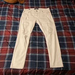 White Hollister Skinny Jeans W34 L32
