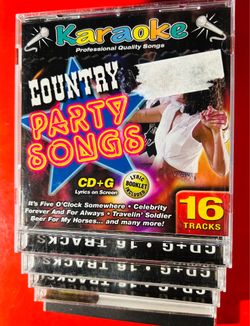 Country Karaoke CD’s lot of 5 VG Condition