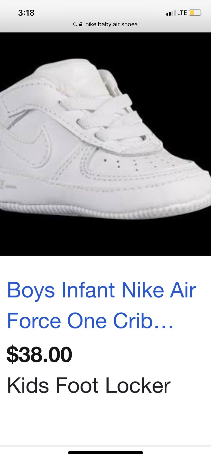 Baby Nike air size 2C