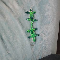  A Double  Lizards Made Out Of Beads