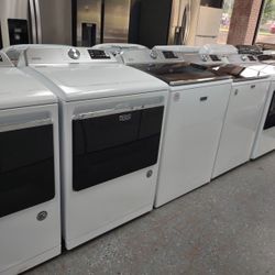 MAYTAG WASHER 5.3 AND DRYER SET EXTRA POWER DEEP WATER FILL SEE THROUGH 