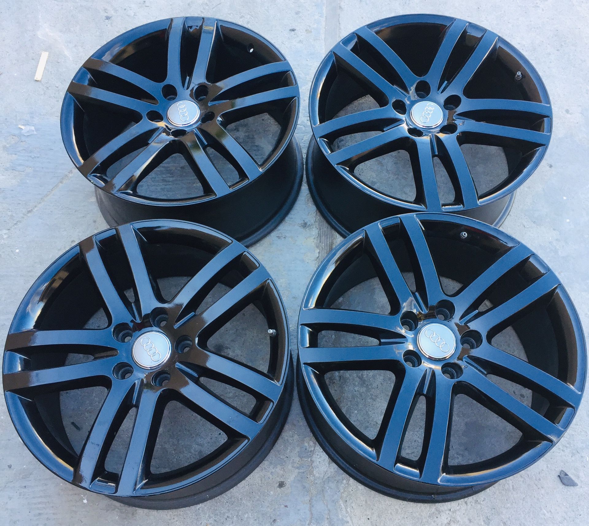 OEM 20” inch Audi Q7 VW Volkswagen Touareg Wheels Rims Rines Black Gloss TPMS