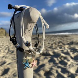 Luminous starfish Bracelets Glow in the Dark Friendship Bracelets for lover, friends(a pair)