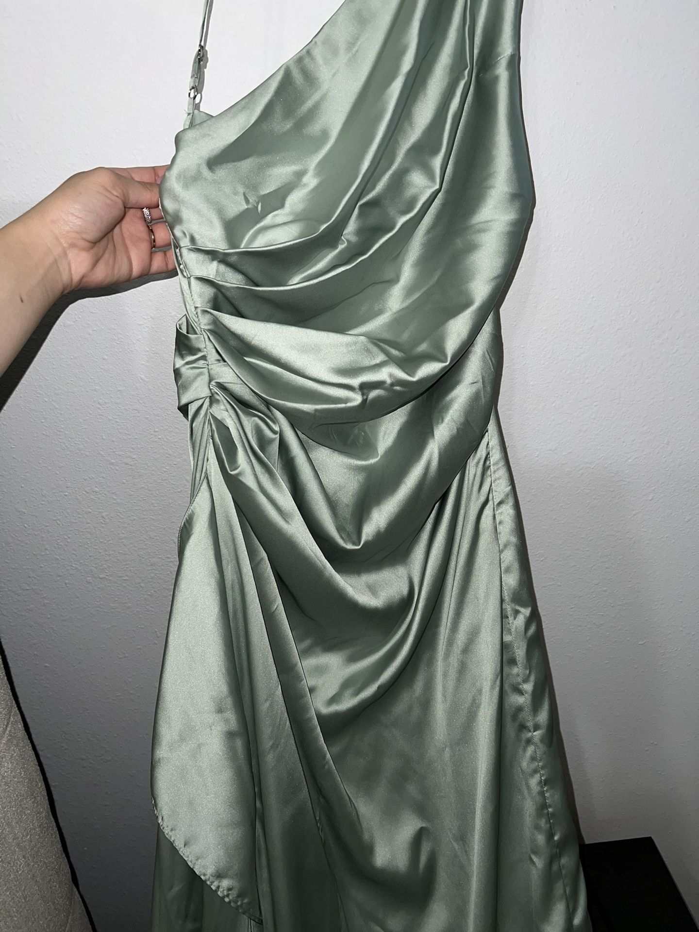 slim fit dress slacks Babyboo Green Isobel Maxi Dress - Sage UK S main image 0