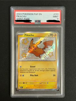 Pikachu #131 Pokemon Paldean Fates PSA 9