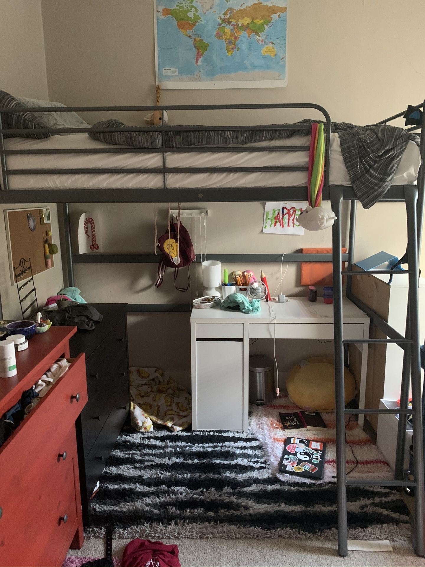 IKEA “SVARTA” LOFT BED