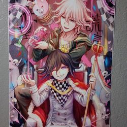 Danganronpa Anime Canvas Poster Nagito Komaeda Kokichi Oma Manga Wall Art. Room Aesthetic 