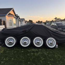 White Wall Chevy Tires Rims And Hubcaps  