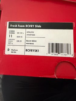 New balance slides size 11