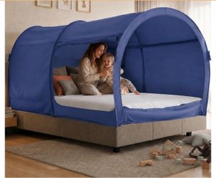 Blue Indoor Bed Canopy Privacy Tent