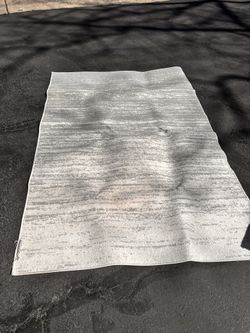 Gray Area Rug 5x7 Feet $30 Cash Only. Cross Posted 